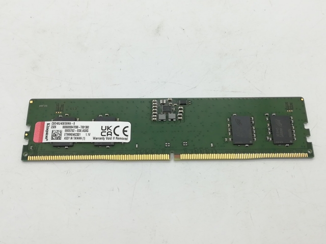 【中古】DDR5 8GB DDR5-4800(PC5-38400)【デスクトップPC用】【秋葉2号】保証期間１週間