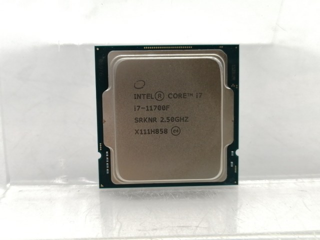 【中古】Intel Core i7-11700F (2.5GHz/TB:4.8GHz) Bulk LGA1200/8C/16T/L3 16M/No iGPU/TDP65W【秋葉2号】保証期間１週間