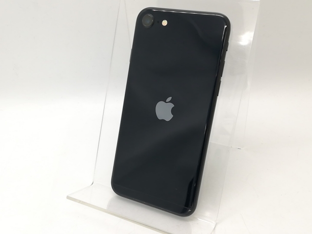 【中古】Apple au 【SIMフリー】 iPhone SE（第3世代） 64GB ミッドナイト MMYC3J/A【秋葉4号】保証期間１ヶ月【ランクB】