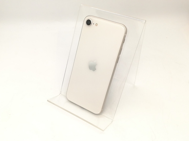 【中古】Apple SoftBank 【SIMフリー】 iPhone SE（第3世代） 64GB スターライト MMYD3J/A【秋葉4号】保証期間１ヶ月【ランクB】