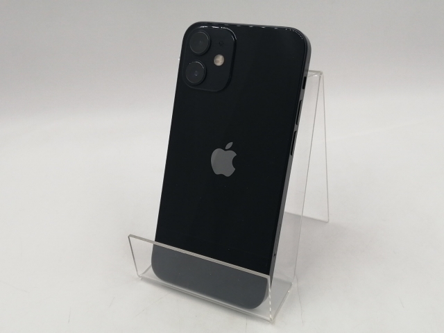 【中古】Apple SoftBank 【SIMロック解除済み】 iPhone 12 mini 128GB ブラック MGDJ3J/A【千葉】保証期間１ヶ月【ランクC】