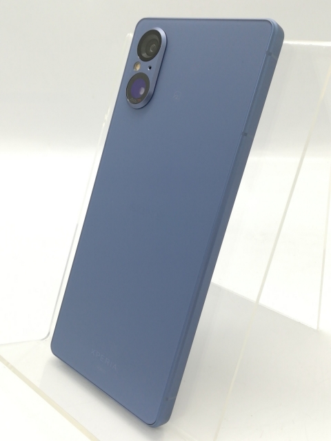 【中古】SONY au 【SIMフリー】 Xperia 5 V 8GB 128GB ブルー SOG12【秋葉4号】保証期間１ヶ月【ランクB】
