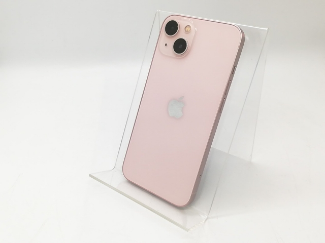 【中古】Apple au 【SIMフリー】 iPhone 13 256GB ピンク MLNK3J/A【秋葉4号】保証期間１ヶ月【ランクC】