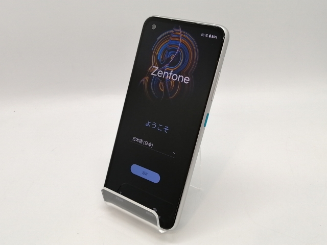 中古】ASUS 国内版 【SIMフリー】 Zenfone 8 ホライゾンシルバー