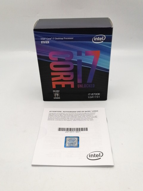 中古】Intel Core i7-8700K (3.7GHz/TB:4.7GHz) BOX LGA1151/6C