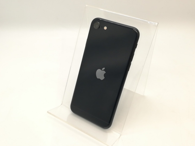 【中古】Apple au 【SIMフリー】 iPhone SE（第3世代） 64GB ミッドナイト MMYC3J/A【秋葉4号】保証期間１ヶ月【ランクB】