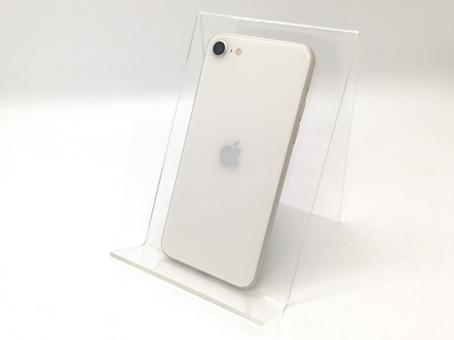 【中古】Apple SoftBank 【SIMフリー】 iPhone SE（第3世代） 64GB スターライト MMYD3J/A【秋葉4号】保証期間１ヶ月【ランクB】