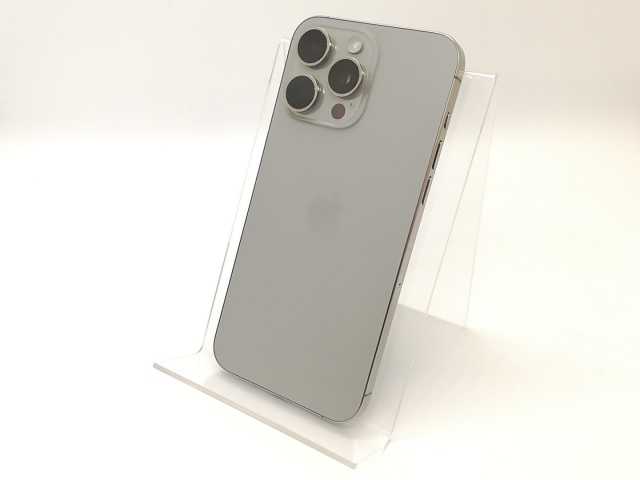 【中古】Apple 国内版 【SIMフリー】 iPhone 15 Pro Max 256GB ナチュラルチタニウム MU6R3J/A【秋葉4号】保証期間１ヶ月【ランクA】