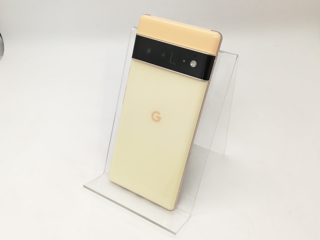 【中古】Google SoftBank 【SIMフリー】 Pixel 6 Pro ソータサニー 12GB 128GB GF5KQ【秋葉4号】保証期間１ヶ月【ランクC】