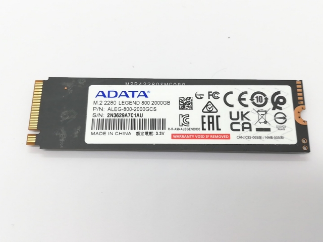 【中古】各社 2TB SSD  (M.2 2280/PCIe4.0 NVMe)【秋葉4号】保証期間１週間