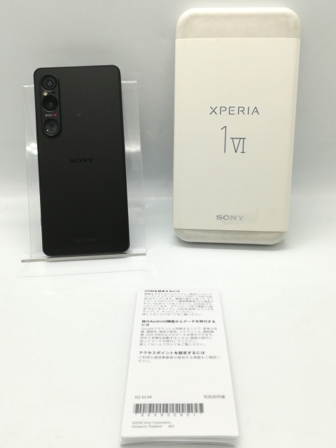 【中古】SONY 国内版 【SIMフリー】 Xperia 1 VI ブラック 12GB 256GB XQ-EC44【秋葉4号】保証期間１ヶ月【ランクB】