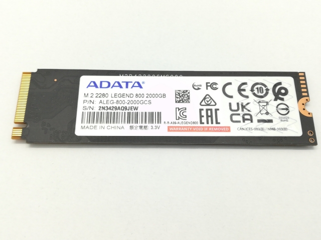 【中古】各社 2TB SSD  (M.2 2280/PCIe4.0 NVMe)【秋葉4号】保証期間１週間