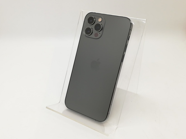 【中古】Apple 国内版 【SIMフリー】 iPhone 12 Pro 128GB グラファイト MGM53J/A【秋葉4号】保証期間１ヶ月【ランクC】