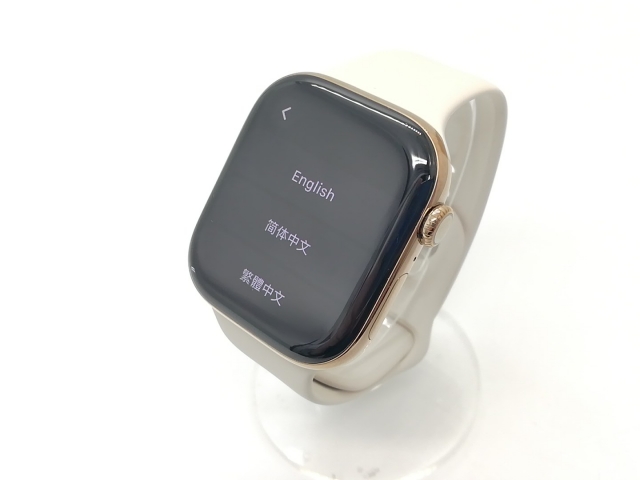 【中古】Apple Apple Watch Series10 46mm Cellular ゴールドチタニウムケース/スターライトスポーツバンド (M/L) MWYY3J/A【秋葉4号】保証期間１ヶ月【ランクB】_1