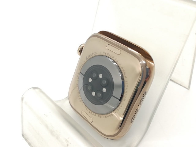【中古】Apple Apple Watch Series10 46mm Cellular ゴールドチタニウムケース/スターライトスポーツバンド (M/L) MWYY3J/A【秋葉4号】保証期間１ヶ月【ランクB】_2