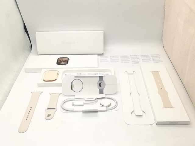 【中古】Apple Apple Watch Series10 46mm Cellular ゴールドチタニウムケース/スターライトスポーツバンド (M/L) MWYY3J/A【秋葉4号】保証期間１ヶ月【ランクB】_6