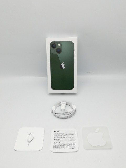 【中古】Apple docomo 【SIMフリー】 iPhone 13 mini 128GB グリーン MNFC3J/A【秋葉4号】保証期間１ヶ月【ランクB】