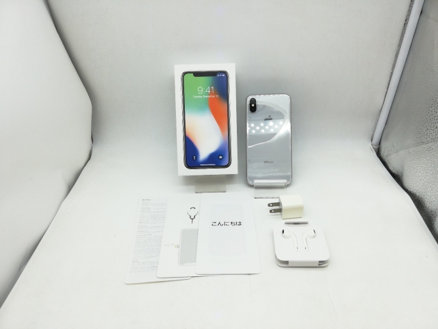 中古】Apple iPhone X 256GB シルバー （国内版SIMロックフリー 
