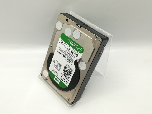 【中古】W.D. WD60EZRX WD Green 6TB/回転数可変/64MB/6Gbps【秋葉4号】保証期間１週間