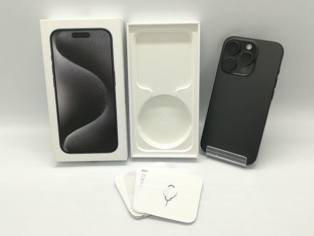 【中古】Apple 国内版 【SIMフリー】 iPhone 15 Pro 128GB ブラックチタニウム MTU73J/A【秋葉4号】保証期間１ヶ月【ランクB】_7