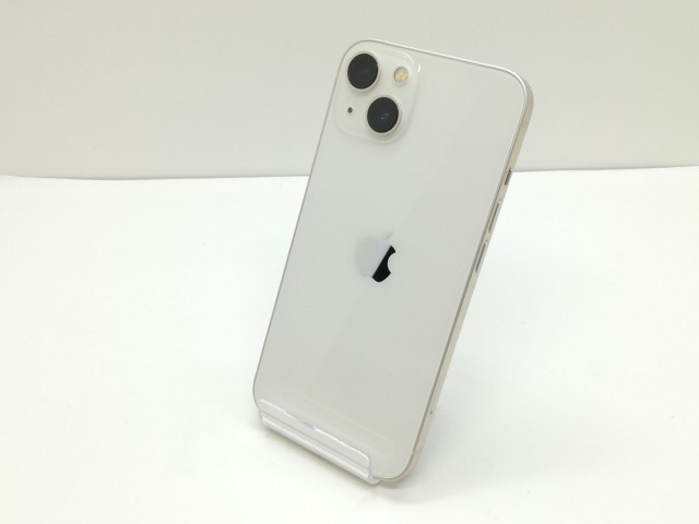 【中古】Apple docomo 【SIMフリー】 iPhone 13 128GB スターライト MLND3J/A【仙台イービーンズ】保証期間１ヶ月【ランクB】