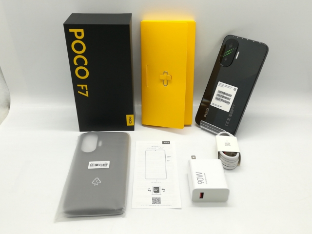 中古】Xiaomi 国内版 【SIMフリー】 Poco F7 ブラック 12GB 256GB
