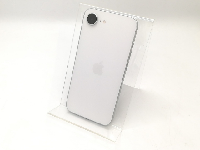 【中古】Apple docomo 【SIMフリー】iPhone 16e 128GB ホワイト MD1R4J/A【秋葉4号】保証期間１ヶ月【ランクA】