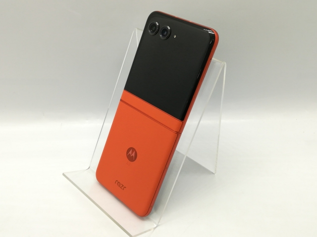 【中古】MOTOROLA 国内版 【SIMフリー】 motorola razr 50 スプリッツオレンジ 12GB 512GB PB230002JP【秋葉4号】保証期間１ヶ月【ランクA】