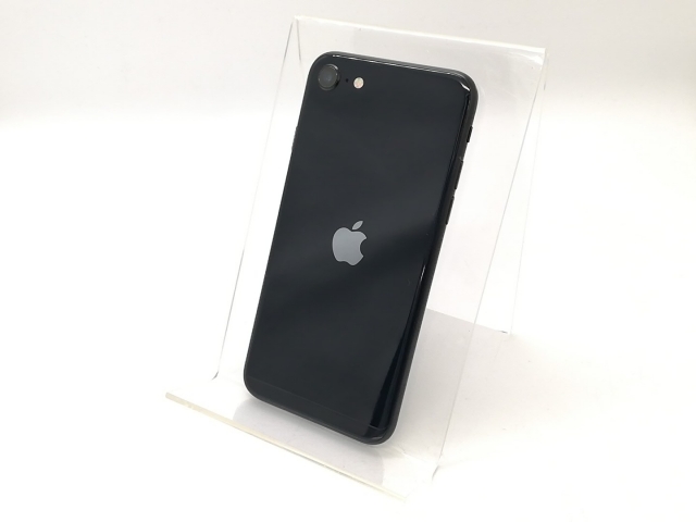 【中古】Apple au 【SIMフリー】 iPhone SE（第3世代） 64GB ミッドナイト MMYC3J/A【秋葉4号】保証期間１ヶ月【ランクB】
