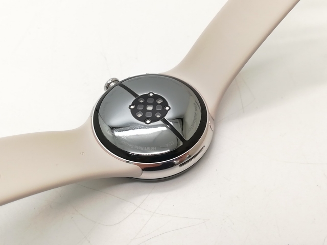 【中古】Google Pixel Watch3 Wi-Fiモデル 45mm Polished Silver アルミケース/Porcelain アクティブ バンド【秋葉4号】保証期間１ヶ月【ランクB】_4