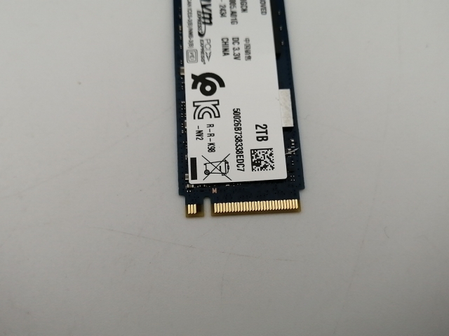 中古】各社 2TB SSD (M.2 2280/PCIe4.0 NVMe)【熊本】保証期間1週間 SSD