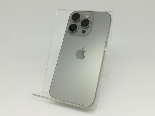 【中古】Apple 国内版 【SIMフリー】 iPhone 15 Pro 128GB ナチュラルチタニウム MTU93J/A【京都】保証期間１ヶ月【ランクA】