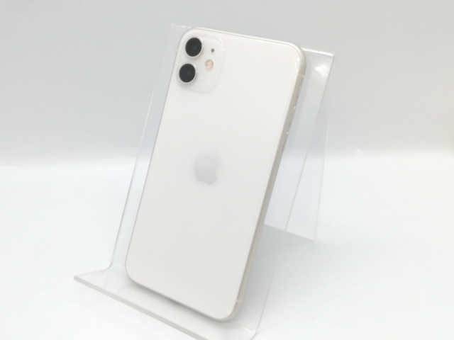 【中古】Apple ymobile 【SIMロック解除済み】 iPhone 11 64GB ホワイト MHDC3J/A（後期型番）【京都】保証期間１ヶ月【ランクA】