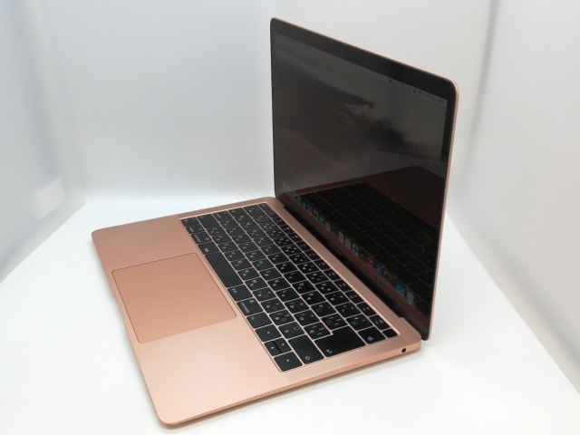【中古】Apple MacBook Air 13インチ Corei5:1.6GHz 128GB Touch ID搭載モデル ゴールド MVFM2J/A (Mid 2019)【京都】保証期間１ヶ月【ランクC】