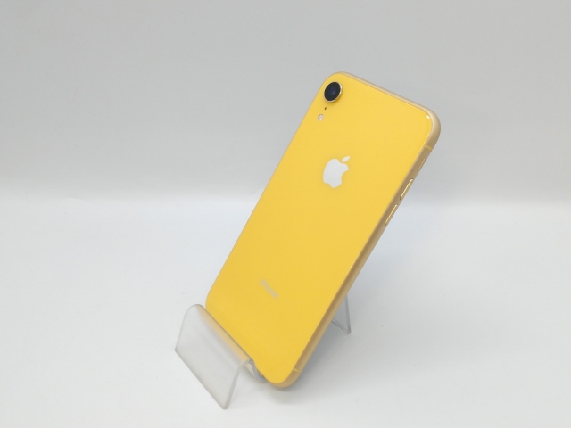 【中古】Apple docomo 【SIMロック解除済み】 iPhone XR 64GB イエロー MT082J/A【京都】保証期間１ヶ月【ランクB】