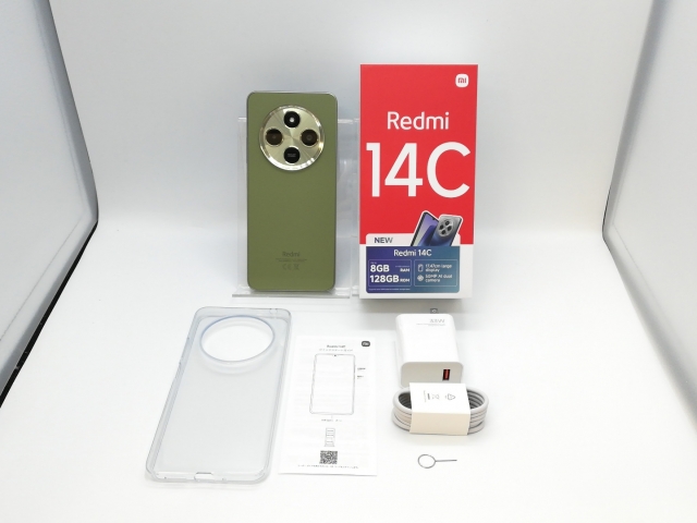 中古】Xiaomi 国内版 【SIMフリー】 Redmi 14C セージグリーン 4GB