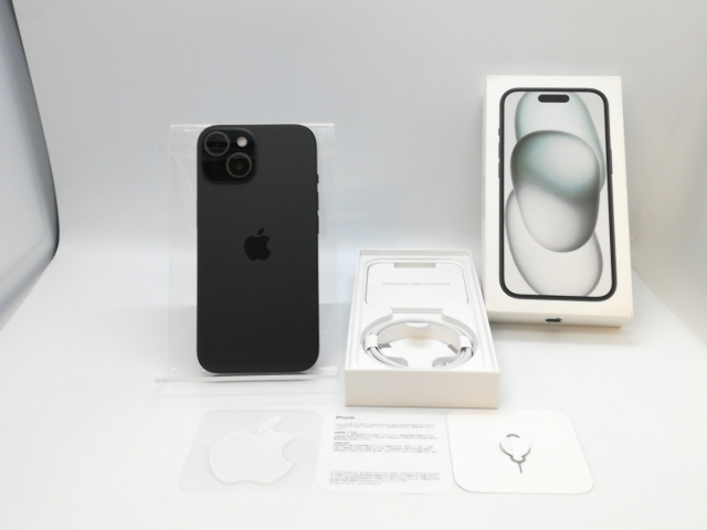 【中古美品】iPhone15 128GB Black SIMフリー Apple iPhone 15 ブラック 本体 128GB 未使用品 未使用 iPhone 15