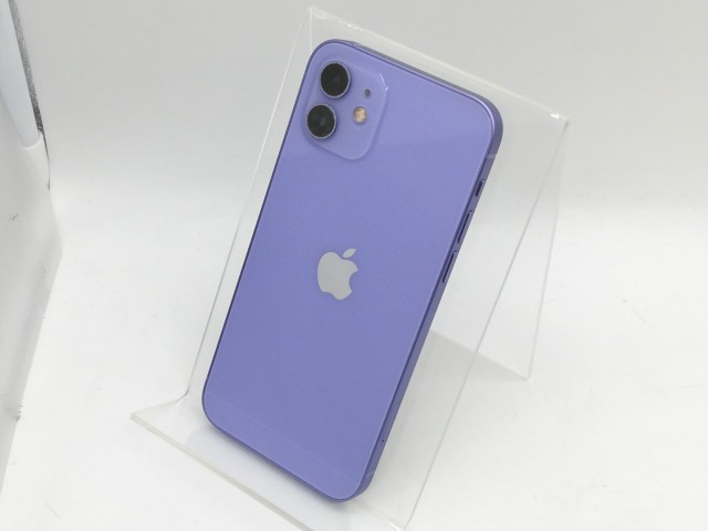 【中古】【赤ロム保証あり】Apple au 【SIMロック解除済み】 iPhone 12 128GB パープル MJNJ3J/A【京都】保証期間１ヶ月【ランクB】