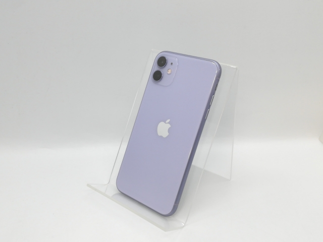 【中古】Apple docomo 【SIMロック解除済み】 iPhone 11 128GB パープル MWM52J/A【京都】保証期間１ヶ月【ランクC】