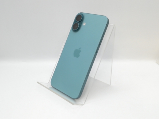 【中古】Apple 国内版 【SIMフリー】 iPhone 16 Plus 128GB ティール MXVF3J/A【京都】保証期間１ヶ月【ランクA】