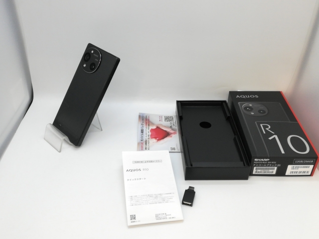 中古】SHARP 国内版 【SIMフリー】 AQUOS R10 チャコールブラック 12GB