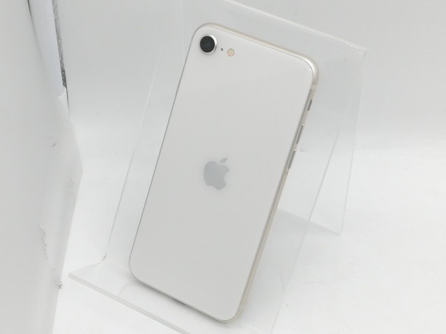 【中古】Apple au 【SIMフリー】 iPhone SE（第3世代） 128GB スターライト MMYG3J/A【京都】保証期間１ヶ月【ランクA】