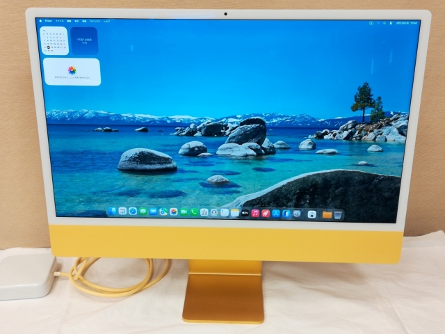 中古】Apple iMac 24インチ CTO (M1・2021) イエロー M1(CPU:8C/GPU:8C 
