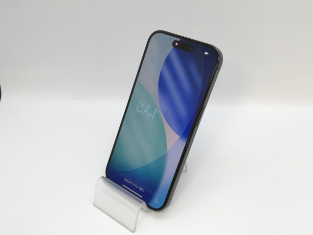 【中古】Apple SoftBank 【SIMフリー】 iPhone 15 Pro 256GB ブラックチタニウム MTUC3J/A【京都】保証期間１ヶ月【ランクA】