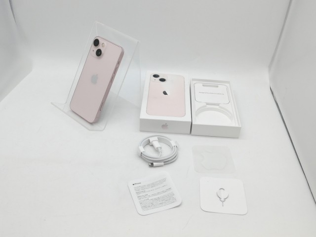 【中古】Apple docomo 【SIMフリー】 iPhone 13 mini 128GB ピンク MLJF3J/A【京都】保証期間１ヶ月【ランクC】