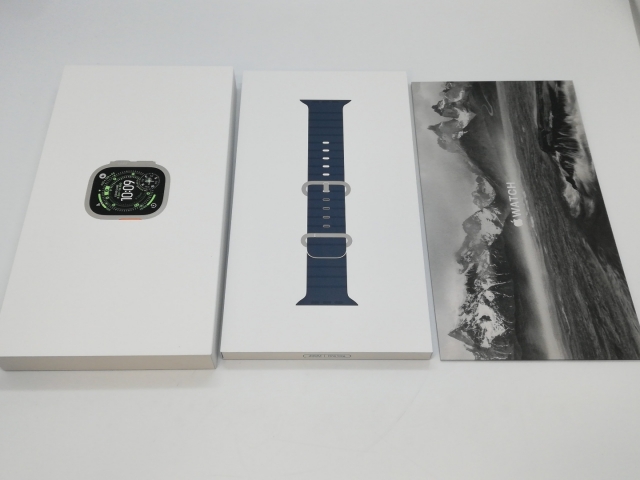 【未使用】Apple Apple Watch Ultra3 49mm Cellular ナチュラルチタニウムケース/アンカーブルーオーシャンバンド MEWH4J/A【なんば】保証期間３ヶ月_6