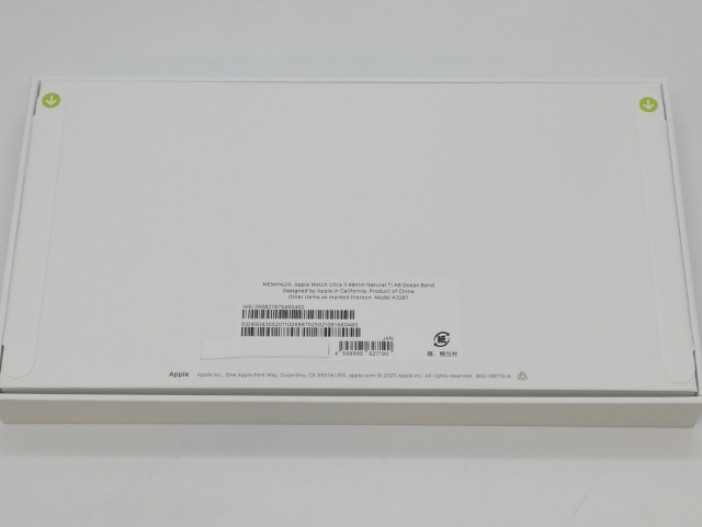 【未使用】Apple Apple Watch Ultra3 49mm Cellular ナチュラルチタニウムケース/アンカーブルーオーシャンバンド MEWH4J/A【なんば】保証期間３ヶ月_7