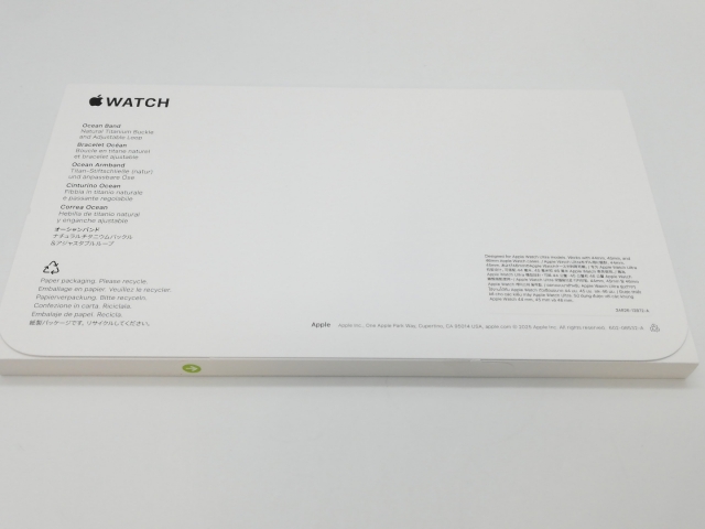 【未使用】Apple Apple Watch Ultra3 49mm Cellular ナチュラルチタニウムケース/アンカーブルーオーシャンバンド MEWH4J/A【なんば】保証期間３ヶ月_9