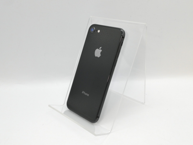 【中古】Apple SoftBank 【SIMロック解除済み】 iPhone 8 256GB スペースグレイ MQ842J/A【京都】保証期間１ヶ月【ランクC】