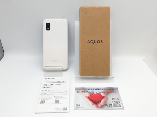SHARP AQUOS wish3 SH-M25 ホワイト AQUOS wish3 SH-M25 ホワイト